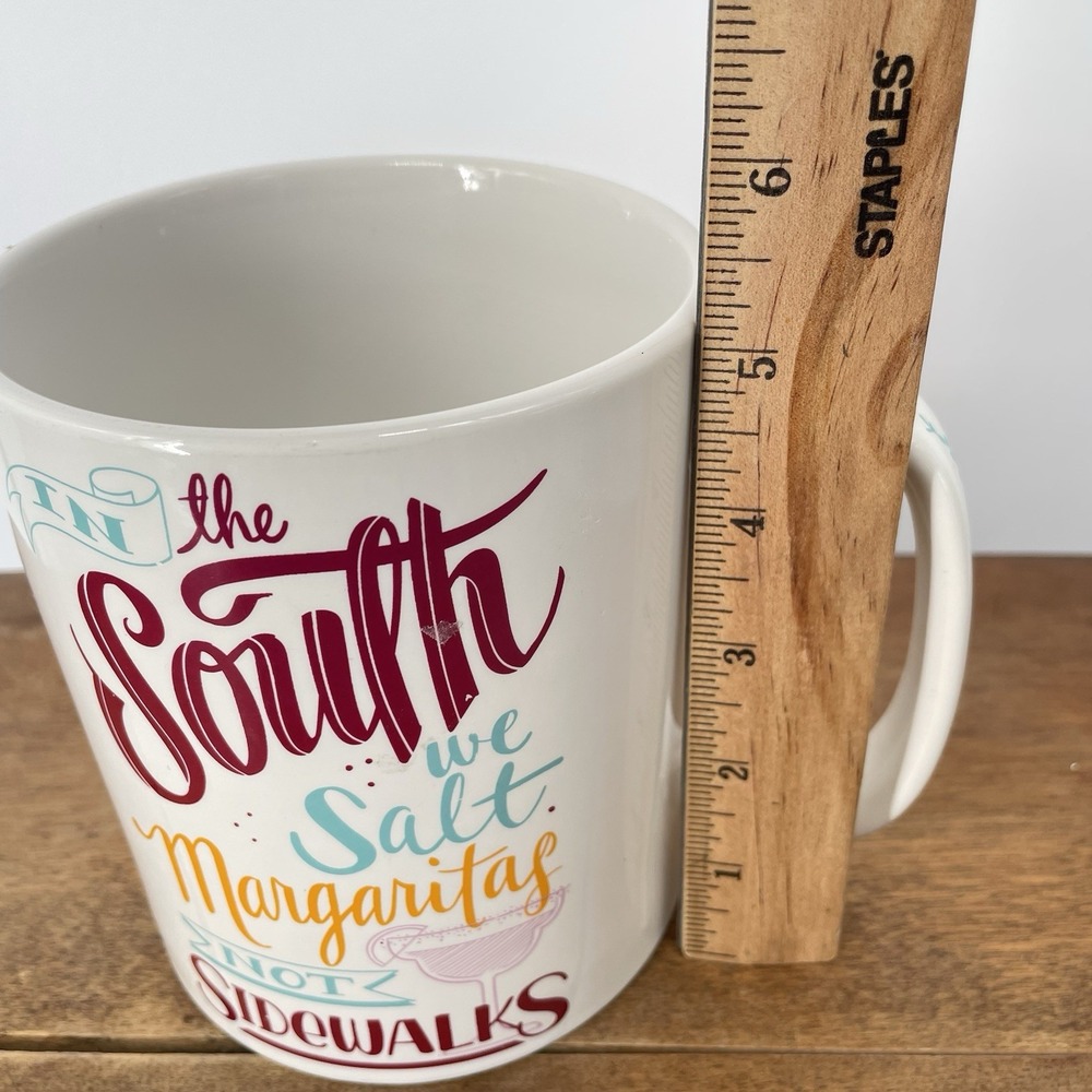 The Casual Chef 26 oz Funny‎ Southern Coffee Mug Salt Margaritas Not Sidewalks - Picture 9 of 10